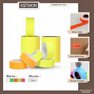 Kertas Label Warna Warni 1 Baris
